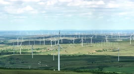 Wind Power in Grassland in Zhangjiakou, China