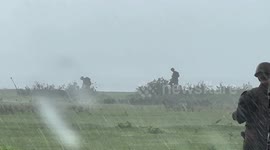Coastal Defense Live Fire drill between US and Philippine Marines continues despite of heavy rains brought by Typhoon Dodong