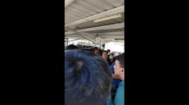 The Director of the Dusit Administration, local government in the area, at the end of a press conference she has given about arrangements for this protest near the Parliament Building, Bangkok, Thailand. Thailand's Parliament votes 13th July to decide if