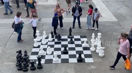 ChessFest returned to London and this year featured a LIVING chess set, with actors taking on the role of the pieces
