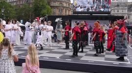 Chess Fest 2023 at Trafalgar Square. Featuring UK Number 1 David Wei Liang Howell