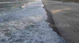 Drone footage reveals major erosion at beach in North Carolina