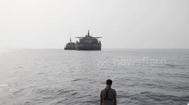 UN vessel sets sail to prevent oil spill from decaying tanker off Yemen's coast