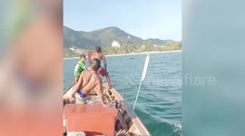 Tourist drifting in sea after jet ski overturned rescued by passing fishermen