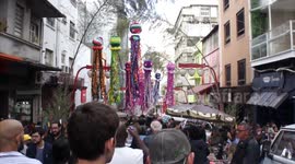 Biggest Tanabata Matsuri Street Festival in Sao Paulo, Brazil