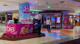 Thai cinemas adorned in flashy pink decor for new Barbie movie