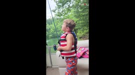 Empathic boy on fishing trip throws a fish back *Hilarious Reaction*
