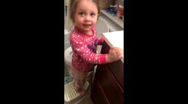 Sweet little Girl confuses mother's face mask for something else *Hilarious*