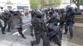 ARCHIVE: Paris May Day protest turns ugly as police clash with protesters