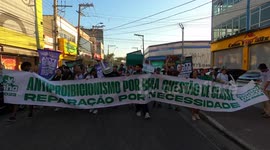 Anti-prohibition for marijuana protest in Sao Paolo, Brazil