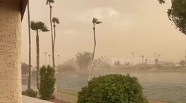 Dust storm sweeps through Phoenix, Arizona, US