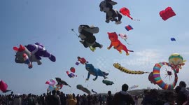 International Kite Festival in Jogja, Central Java, Indonesia