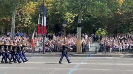 Bastille Day military parade France 14 July Paris Emmanuel Macron 4K 60fps