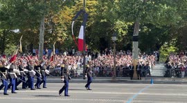 Bastille Day military parade France 14 July Paris Emmanuel Macron 4K 60fps