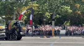 Bastille Day military parade France 14 July Paris Emmanuel Macron 4K 60fps