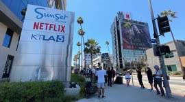Netflix Headquarters SAG Actors Strike in Los Angeles