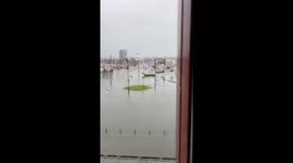 Severe flooding wreaks havoc in Akita Prefecture, Japan