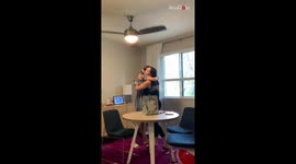 Couple's surprise pregnancy reveal takes loved ones' hearts by storm