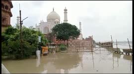 Rising water levels near Taj Mahal raise concerns over damage to 17th century monument