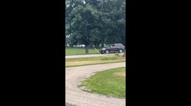 SUV Tows A Boat The Wrong Way Up