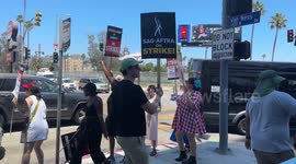 Netflix Headquarters SAG Actors Strike in Los Angeles