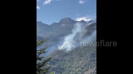 Switzerland: Forest Fire Erupts In Bitsch, Fire Crews Struggle To Contain Blaze As Winds Pick Up 4