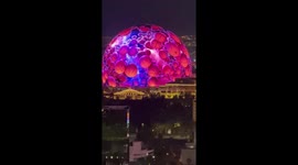 The Sphere in Las Vegas holds viewers spellbound with floating basketballs illusion