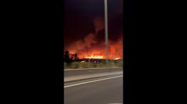 Fire at Korinthos