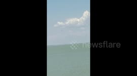 Russian fighter jet crashes into sea during training exercise over Sea of Azov