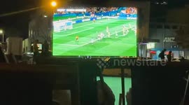 Sydney locals watch Australia beat Ireland in their opening Women's World Cup fixture