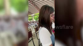 Aunt makes garland from packets of crisps for nephew's graduation