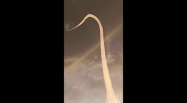 This is what being metres away from a waterspout looks like