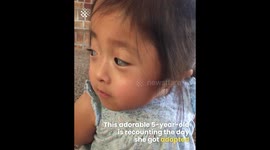 Girl recalls adoption day to her mom