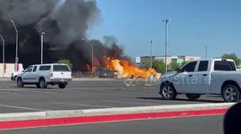 Firefighters battle massive propane plant fire near Arizona airport