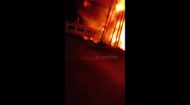 Close-up footage emerges of train ploughing into truck in Indonesia