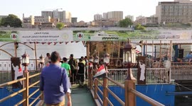 River taxi service relaunched in Baghdad to relieve traffic jams
