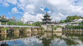 Visitors Visit Jiaxiu Pavilion in Guiyang, China