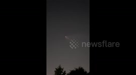SpaceX Launch Seen from Fontana, CA, USA