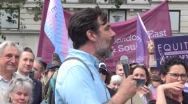 Rob Delaney calls the AMPTP 'silly little toddlers' at London solidarity rally with striking actors in U.S.