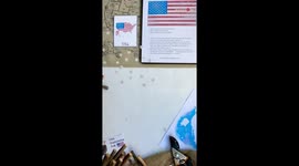 Artist crafts an amazing American Flag using wooden sticks *Easy To Make Craft*
