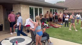 'He said YES!' Texas woman proposes to her fiance after prop-filled choreography