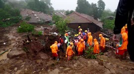 At least 22 dead, over 100 feared trapped as landslide buries Maharashtra village