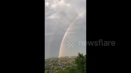 Canada: Double Rainbow Spotted After Storm Moves Through Southern Ontario