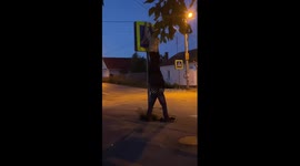 Thrills and tumbles: nighttime sign climbing adventure turns into chaos in Russia