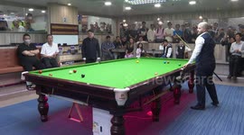 Reigning Snooker World Champion Luca Brecel visits Hong Kong