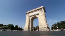 File Footage: Tour of Romania Bicycle Race in Bucharest, Romania