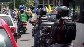 File Footage: Health Workers Protest in Bucharest, Romania