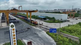 China's Guangxi sees surging China-Europe freight train trips in Jan-July
