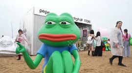 Beach concert held in China's Tianjin
