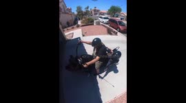 Daughter Accidently Causes Dad to Fall Off Motorcycle